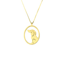 Load image into Gallery viewer, Dachshund Pendant Necklace - Silver/14K Gold-Plated |Image - WeeShopyDog