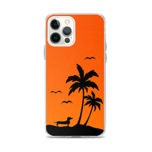 Load image into Gallery viewer, Dachshund Palm Tree - iPhone Case