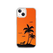 Load image into Gallery viewer, Dachshund Palm Tree - iPhone Case