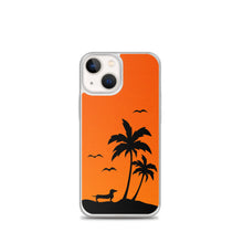 Load image into Gallery viewer, Dachshund Palm Tree - iPhone Case