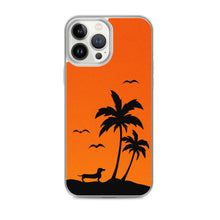 Load image into Gallery viewer, Dachshund Palm Tree - iPhone Case