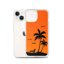 Load image into Gallery viewer, Dachshund Palm Tree - iPhone Case