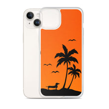 Load image into Gallery viewer, Dachshund Palm Tree - iPhone Case