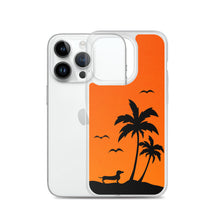 Load image into Gallery viewer, Dachshund Palm Tree - iPhone Case