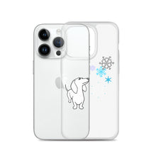 Load image into Gallery viewer, Dachshund Snowflakes - iPhone Case