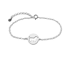 Load image into Gallery viewer, Jack Russell Charm Bracelet - Silver/14K Gold-Plated |Line Circle
