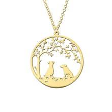 Load image into Gallery viewer, Jack Russell Necklace - 14K Gold-Plated - Tree Of Life - WeeSopyDog