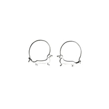 Load image into Gallery viewer, Dachshund Hoop Earrings - Silver/14K Gold-Plated |Line - WeeShopyDog
