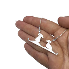 Load image into Gallery viewer, Dachshund Pendant Necklace - Silver |Friends - WeeShopyDog