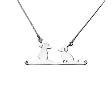 Load image into Gallery viewer, Dachshund Pendant Necklace - Silver |Friends - WeeShopyDog