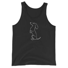 Load image into Gallery viewer, Dachshund Sit-up - Unisex/Men's Tank Top - WeeShopyDog