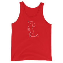 Load image into Gallery viewer, Dachshund Sit-up - Unisex/Men's Tank Top - WeeShopyDog