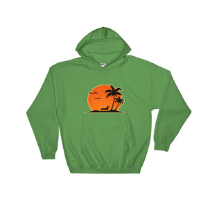 Dachshund Palm Tree - Hooded Sweatshirt - WeeShopyDog