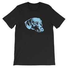 Load image into Gallery viewer, Dachshund Blue - Unisex/Men's T-shirt - WeeShopyDog