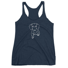 Load image into Gallery viewer, Dachshund Play - Women's Tank Top - WeeShopyDog