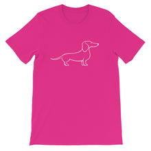 Load image into Gallery viewer, Dachshund Happy - Unisex/Men's T-shirt - WeeShopyDog