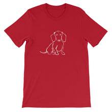 Load image into Gallery viewer, Dachshund Love - Unisex/Men's T-shirt - WeeShopyDog