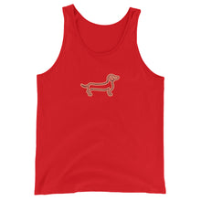 Load image into Gallery viewer, Dachshund Line - Unisex/Men's Tank Top - WeeShopyDog