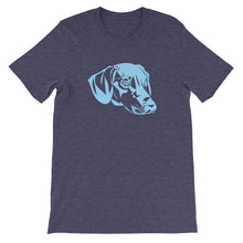 Load image into Gallery viewer, Dachshund Blue - Unisex/Men's T-shirt - WeeShopyDog