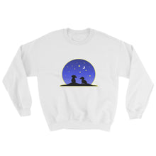 Load image into Gallery viewer, Dachshund Night Love - Sweatshirt - WeeShopyDog
