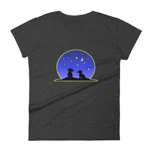 Dachshund Night Love - Women's T-shirt - WeeShopyDog