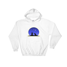 Load image into Gallery viewer, Dachshund Night Love - Hooded Sweatshirt - WeeShopyDog