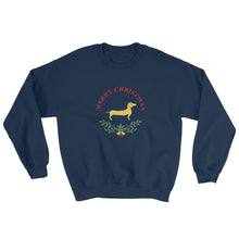 Load image into Gallery viewer, Dachshund Merry Christmas II - Sweatshirt - WeeShopyDog