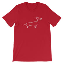 Load image into Gallery viewer, Dachshund Happy - Unisex/Men's T-shirt - WeeShopyDog