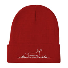 Load image into Gallery viewer, Dachshund Line Grass - Knit Beanie - WeeShopyDog