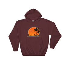 Load image into Gallery viewer, Dachshund Palm Tree - Hooded Sweatshirt - WeeShopyDog