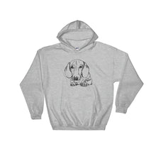 Load image into Gallery viewer, Dachshund Paw - Hooded Sweatshirt - WeeShopyDog