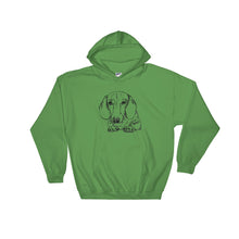 Load image into Gallery viewer, Dachshund Paw - Hooded Sweatshirt - WeeShopyDog