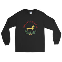 Load image into Gallery viewer, Dachshund Merry Christmas II - Long Sleeve T-Shirt - WeeShopyDog