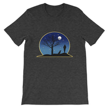 Load image into Gallery viewer, Dachshund Moon - Unisex/Men&#39;s T-shirt - WeeShopyDog
