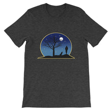 Load image into Gallery viewer, Dachshund Moon - Unisex/Men's T-shirt - WeeShopyDog