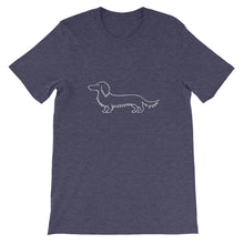 Load image into Gallery viewer, Dachshund Long Haired - Unisex/Men's T-shirt - WeeShopyDog