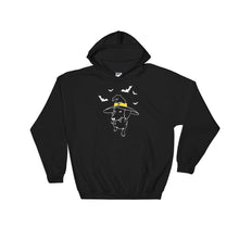 Load image into Gallery viewer, Dachshund Halloween Bats - Hooded Sweatshirt - WeeShopyDog