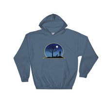 Load image into Gallery viewer, Dachshund Moon - Hooded Sweatshirt - WeeShopyDog