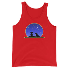 Load image into Gallery viewer, Dachshund Night Love - Unisex/Men's Tank Top - WeeShopyDog
