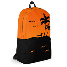Load image into Gallery viewer, Dachshund Palm Tree - Backpack - WeeShopyDog