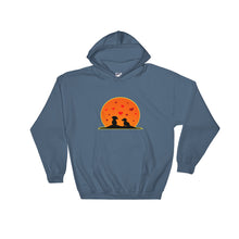 Load image into Gallery viewer, Dachshund In Love - Hooded Sweatshirt - WeeShopyDog
