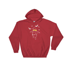 Load image into Gallery viewer, Dachshund Halloween Bats - Hooded Sweatshirt - WeeShopyDog