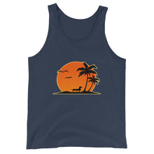 Load image into Gallery viewer, Dachshund Palm Tree - Unisex/Men's Tank Top - WeeShopyDog