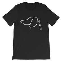 Load image into Gallery viewer, My Dachshund Outline - Unisex/Men's T-shirt - WeeShopyDog