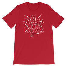 Load image into Gallery viewer, Dachshund Play Grass - Unisex/Men's T-shirt - WeeShopyDog