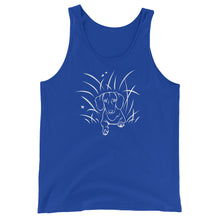 Load image into Gallery viewer, Dachshund Play Grass - Unisex/Men's Tank Top - WeeShopyDog