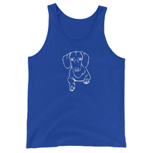 Load image into Gallery viewer, Dachshund Play - Unisex/Men's Tank Top - WeeShopyDog