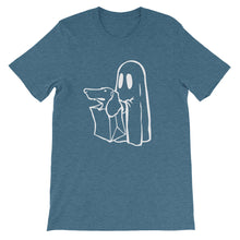 Load image into Gallery viewer, Dachshund Halloween Boo - Unisex/Men's T-shirt - WeeShopyDog