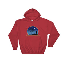 Load image into Gallery viewer, Dachshund Moon - Hooded Sweatshirt - WeeShopyDog