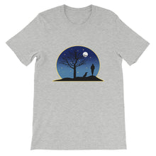 Load image into Gallery viewer, Dachshund Moon - Unisex/Men's T-shirt - WeeShopyDog